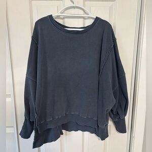 Free people Camden sweatshirt blue Small